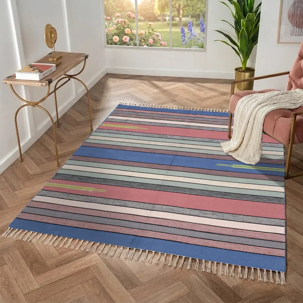 Коврик декоративный KREAFORTA Mysore 120x180 см хлопок цвет бежевый STLM-2027254 - Вид №5