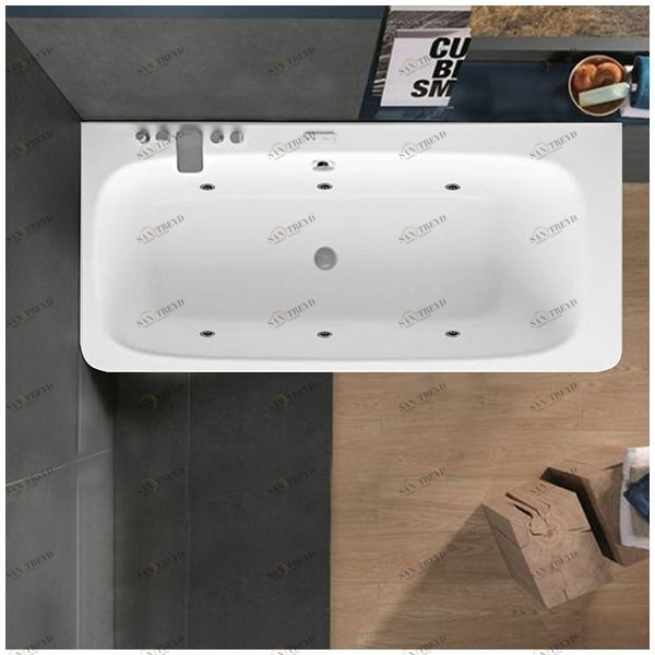 Ванна Gruppo tressee Suri 170 STD-V2777-SX белая с гидромассажем прямоугольная левая Gruppo Treesse STDV2777SX