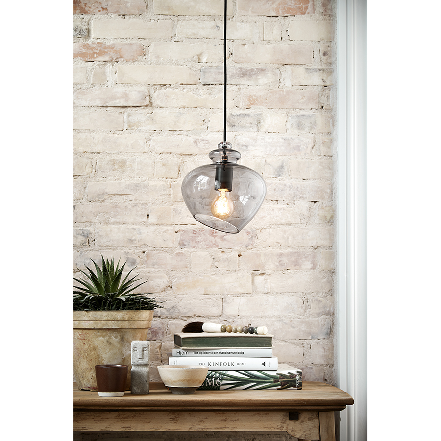 118489 Лампа подвесная grace, 25хD21 см, стекло, шампань Frandsen  - Вид №5