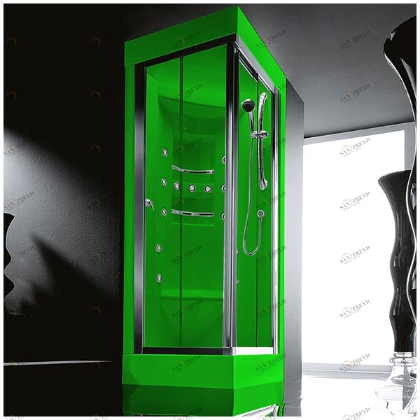 Душевая кабина Gruppo treesse Acquazzurra double STB-B7547S-ZE зелёная с баней и гидромассажем угловая левая STBB7547SZE