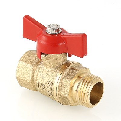 VT.123.G.04 Кран шаровой «СТАНДАРТ» с ручкой-бабочкой и внутренней–наружной резьбой Valtec 1/2"  - Вид №1