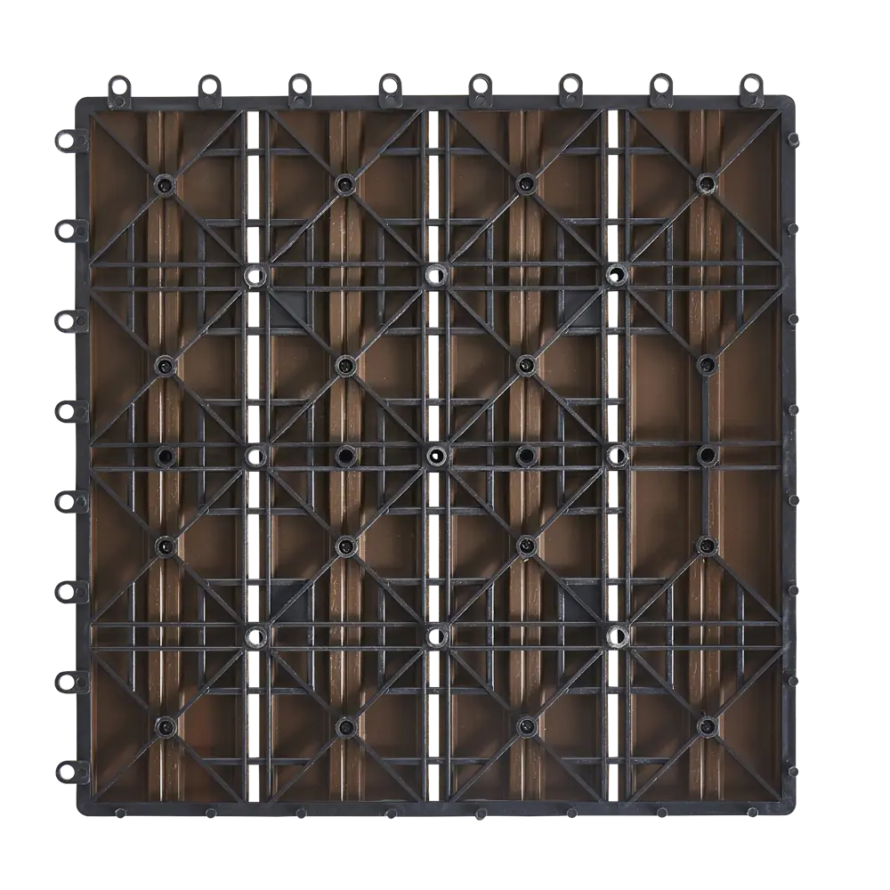 Садовая плитка ДПК 30x30 см шоколад Santreyd STLM-2184673 - Вид №2