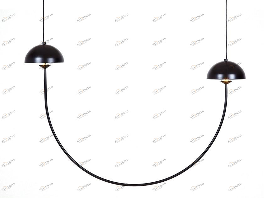 luxcambra Светодиодный подвесной светильник из латуни Champignon C_black_1336