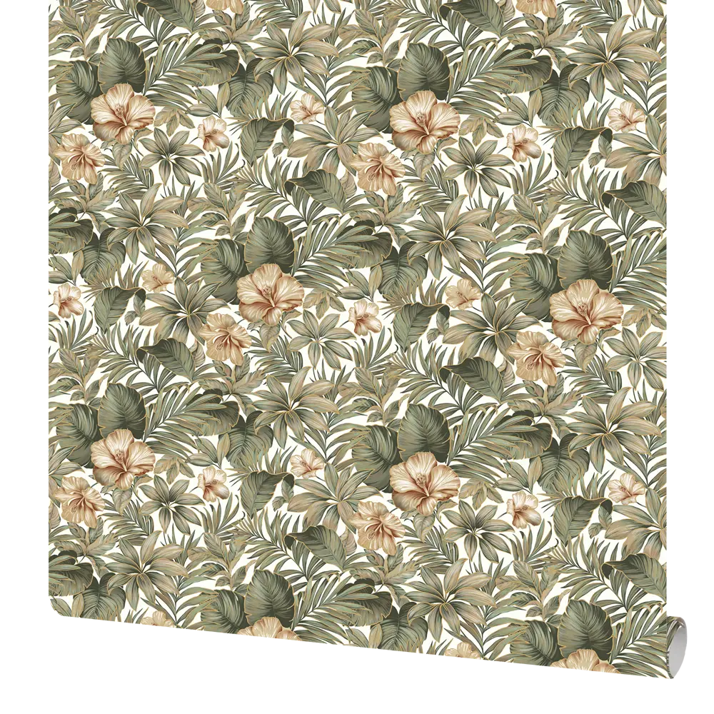 Обои флизелиновые Erismann Adele зелёные 1.06 м 6131-5 STLM-2049591