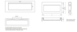 Подвесная раковина Corian® с столешницей