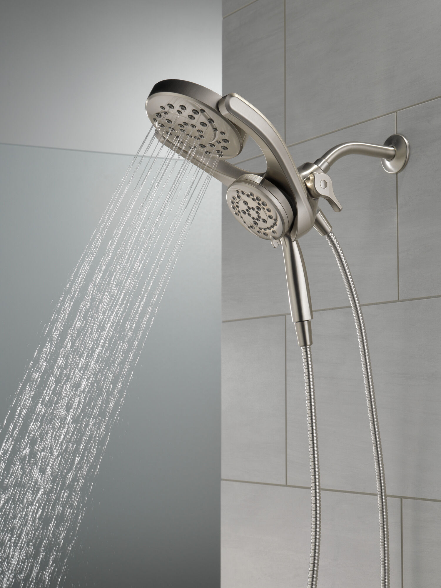 HydroRain® 4-настройка душевая лейка два в одном Delta Faucet 75699SN - Вид №13