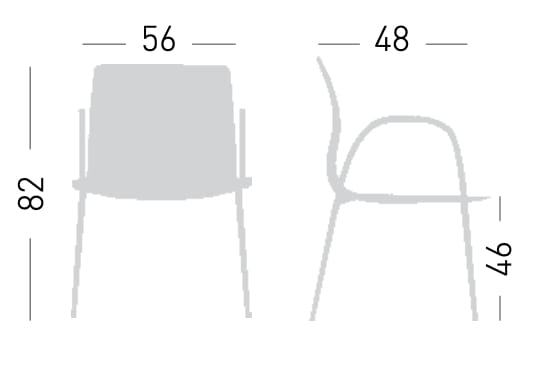 Тканевый стул с подлокотниками GABER ARCH-00075220 - Вид №4