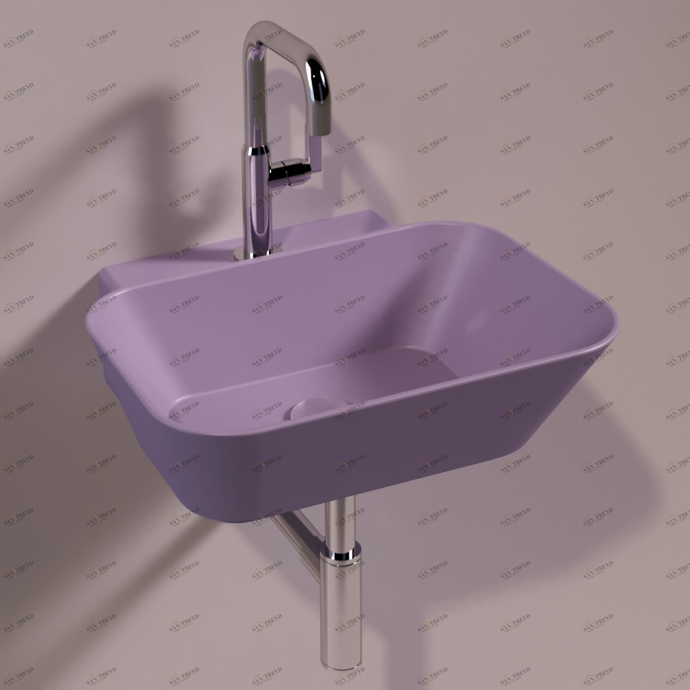 WA08PRUGNAMATT Подвесная раковина настенная прямоугольная Simas 