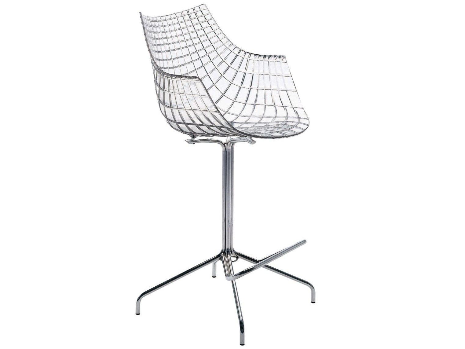 Поворотный стул из поликарбоната со спинкой Driade Meridiana ARCH-00142344 - Вид №1