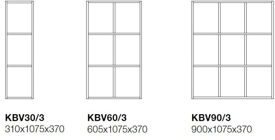 TreCe Низкий офисный книжный шкаф из ламината Combiline sun-id-1361770 - Вид №7