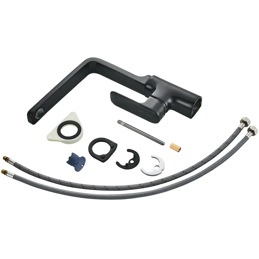 Кухонный смеситель DELINIA Remix черный с высоким изливом 82063094 STLM-0018540 - Вид №4