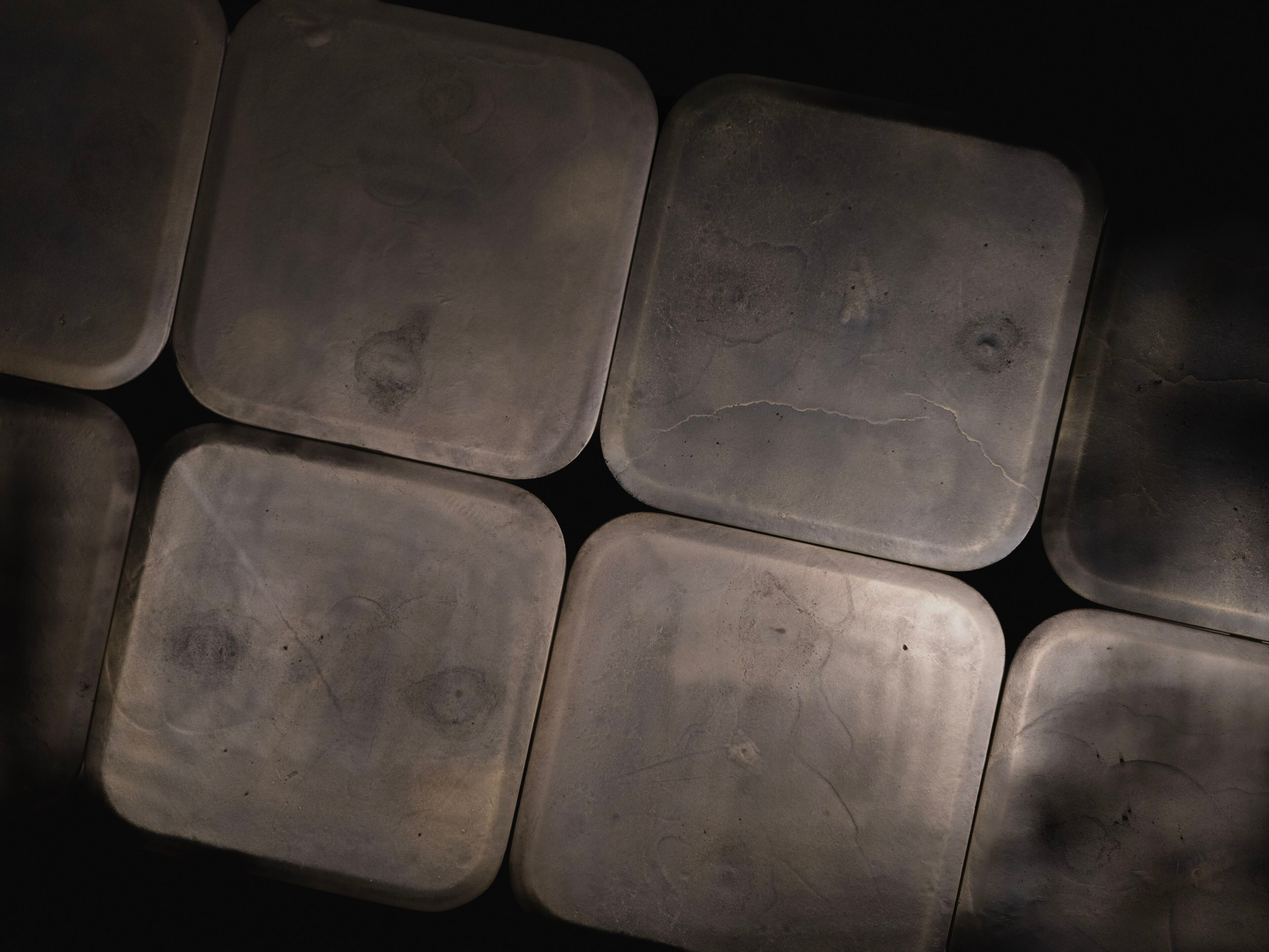 Прямоугольный журнальный столик из окисленного металла Enne AVALON ARCH-00095370 - Вид №3