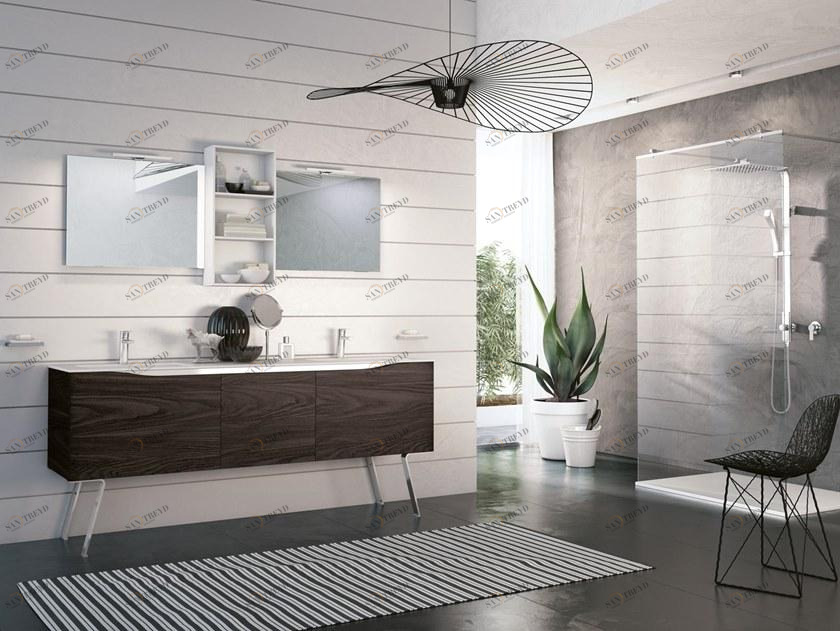 BMT Тумба под умывальник двойная с зеркалом Sound.swing sun-id-1474345