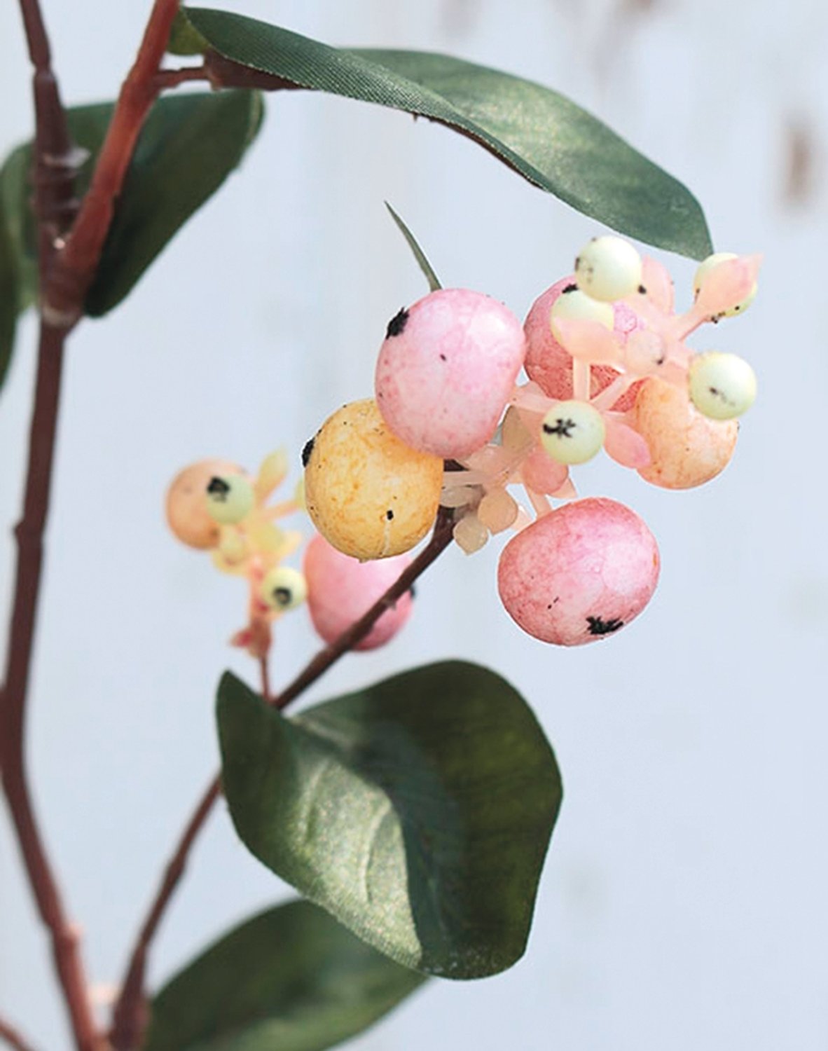 3768 510 a2 Искусственный стебель снежной ягоды, 48 см, розовый H-andreas 