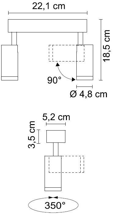 EGOLUCE Регулируемый настенный светодиодный светильник Newton 4612 - Вид №1