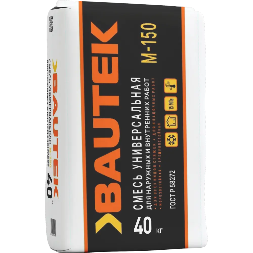 Смесь цементно-песчаная M150 (ЦПС) Bautek Универсальная 40 кг STLM-2045457