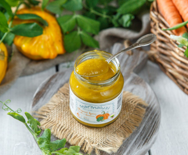 5174 Пюре "Овощной дуэт" (тыква с брокколи) с 6-ти месяцев Вкусляндия  - Вид №1