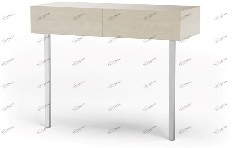 DWFI Прямоугольная консоль из фанерованной древесины с ящиками  00002230 