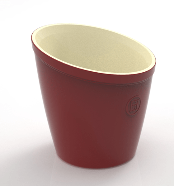 Стакан керамический для кухонных предметов и аксессуаров гранат Emile Henry EMILE HENRY  00-3951976 Красный  - Вид №3