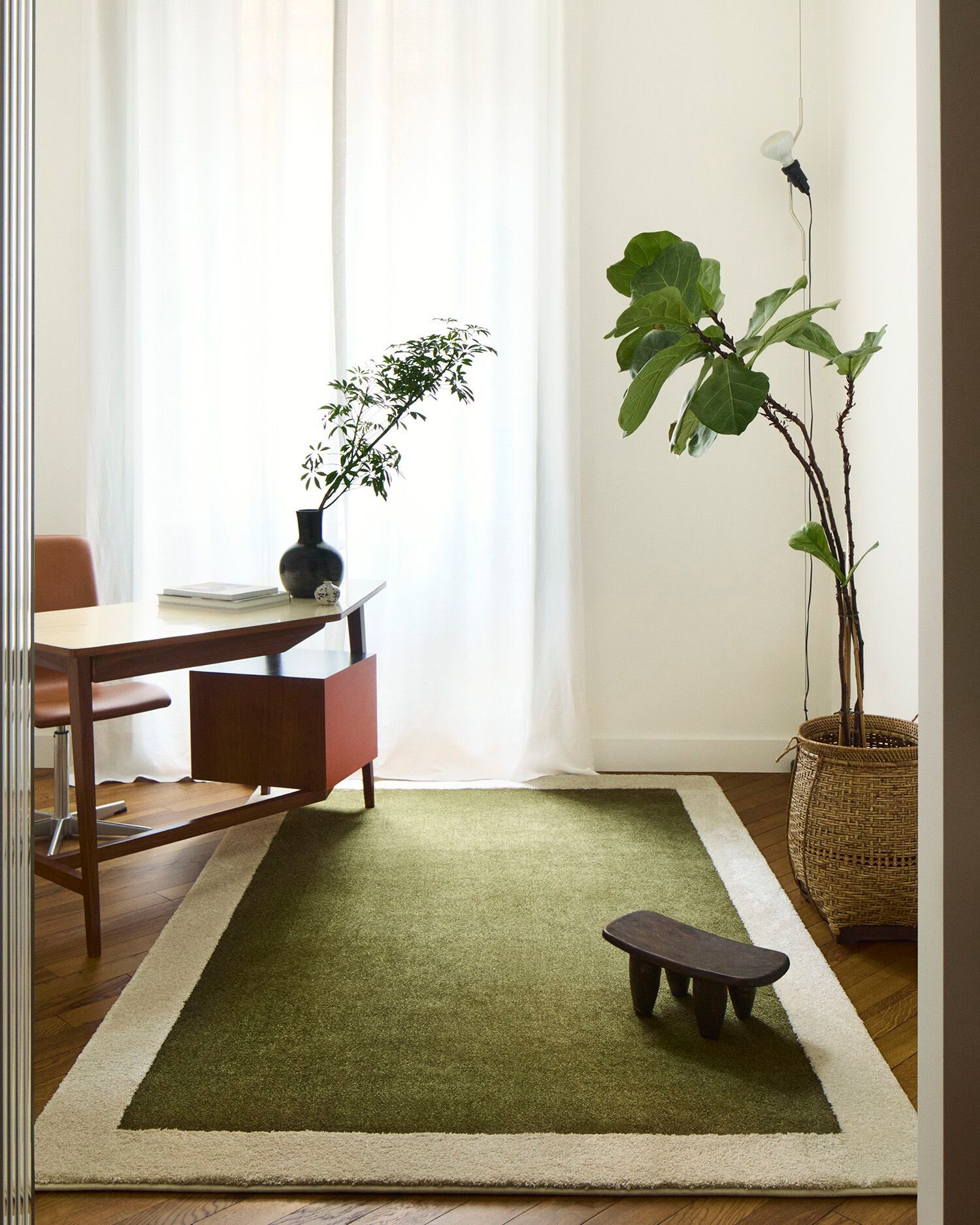 Ковер ручной работы с геометрическим рисунком Besana Moquette FRAME ARCH-00016820 - Вид №1