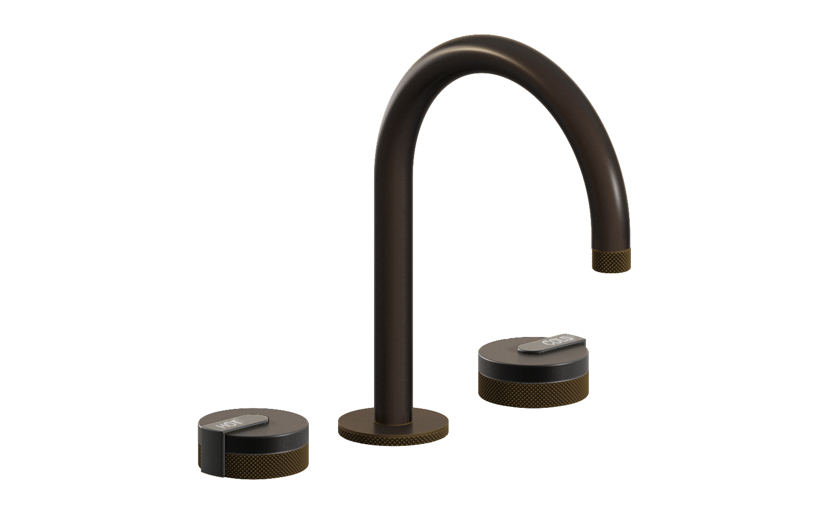 E-11512-R1GM-L1BK-OB Смеситель для умывальника на 3 отвертия GRAFF MOD+