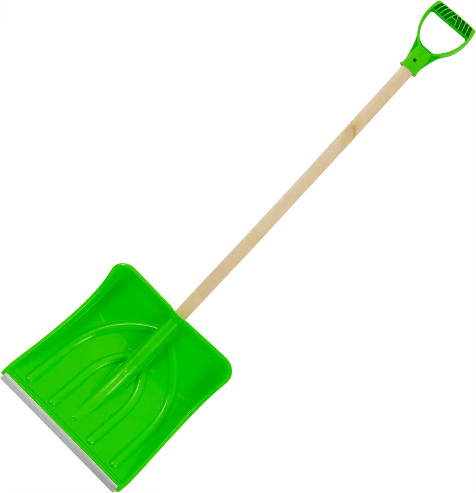 Снеговая лопата ПАВЛОВСКАЯ ЗАРЯ с пластиковой ручкой 38×38 см 82362588