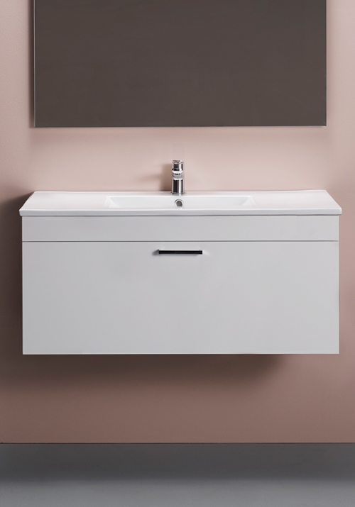 1580032 Шкаф Для Умывальника Go 1000 White High Blank Hafa  Белый 