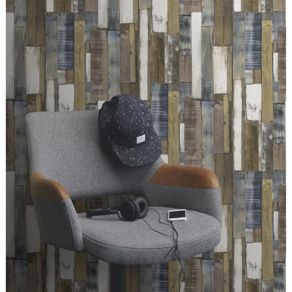 Обои бумажные для детской 0.53х10 м ламинат цвет коричневый Ra 203707 Rasch STLM-2118378 - Вид №4