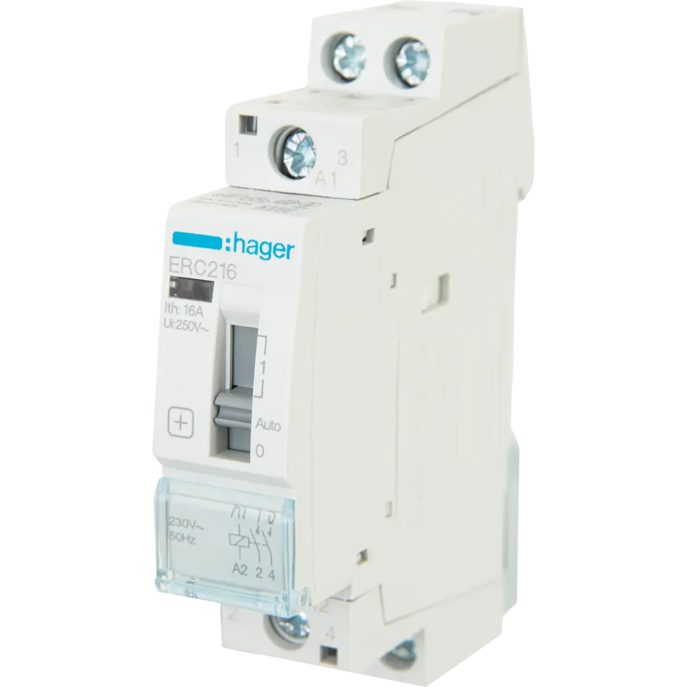 Контактор модульный Hager 2НО, 16А, 230 В STLM-2162164