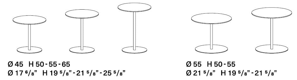 Высокий круглый деревянный журнальный столик Kristalia Tag ARCH-00039838 - Вид №2