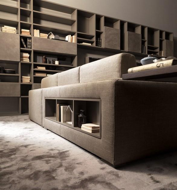 Caroti 3-местный кожаный диван в современном стиле с журнальной стойкой Concept Art.147 - theca - Вид №3