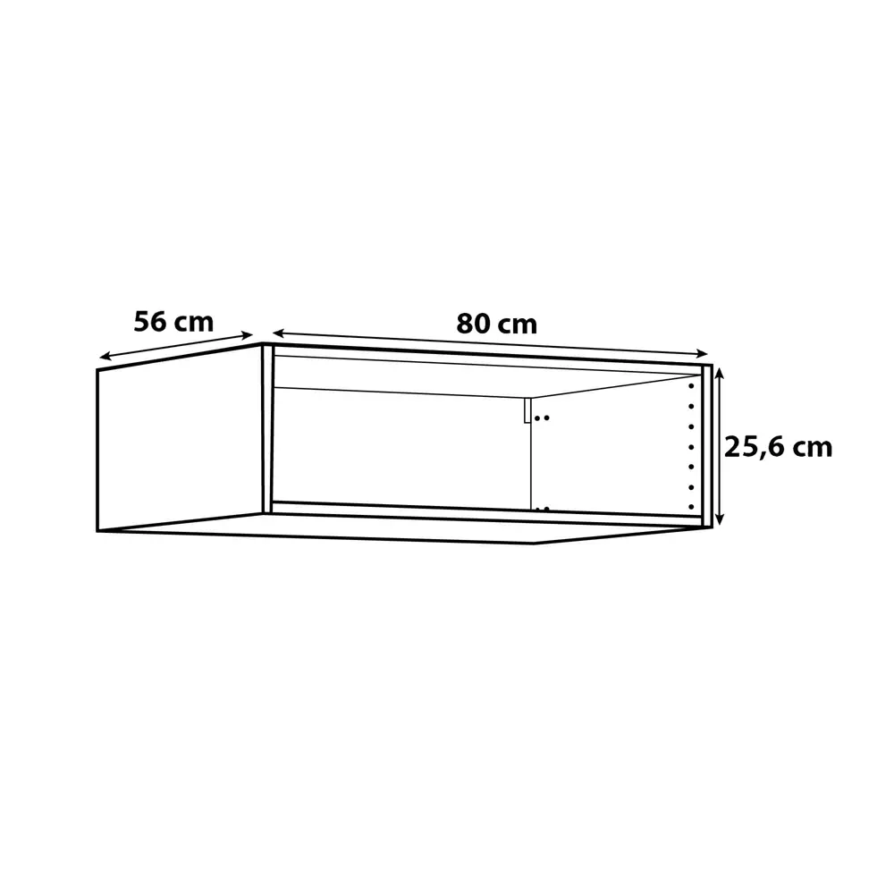Каркас навесной 80х26х56 см, ЛДСП, цвет белый DELINIA ID STLM-2036566 - Вид №5