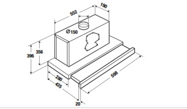 9255983 Вытяжка телескопическая Kuppersbusch DEF 6550.0 E серебристый/серебристый STDN-0096029 - Вид №1