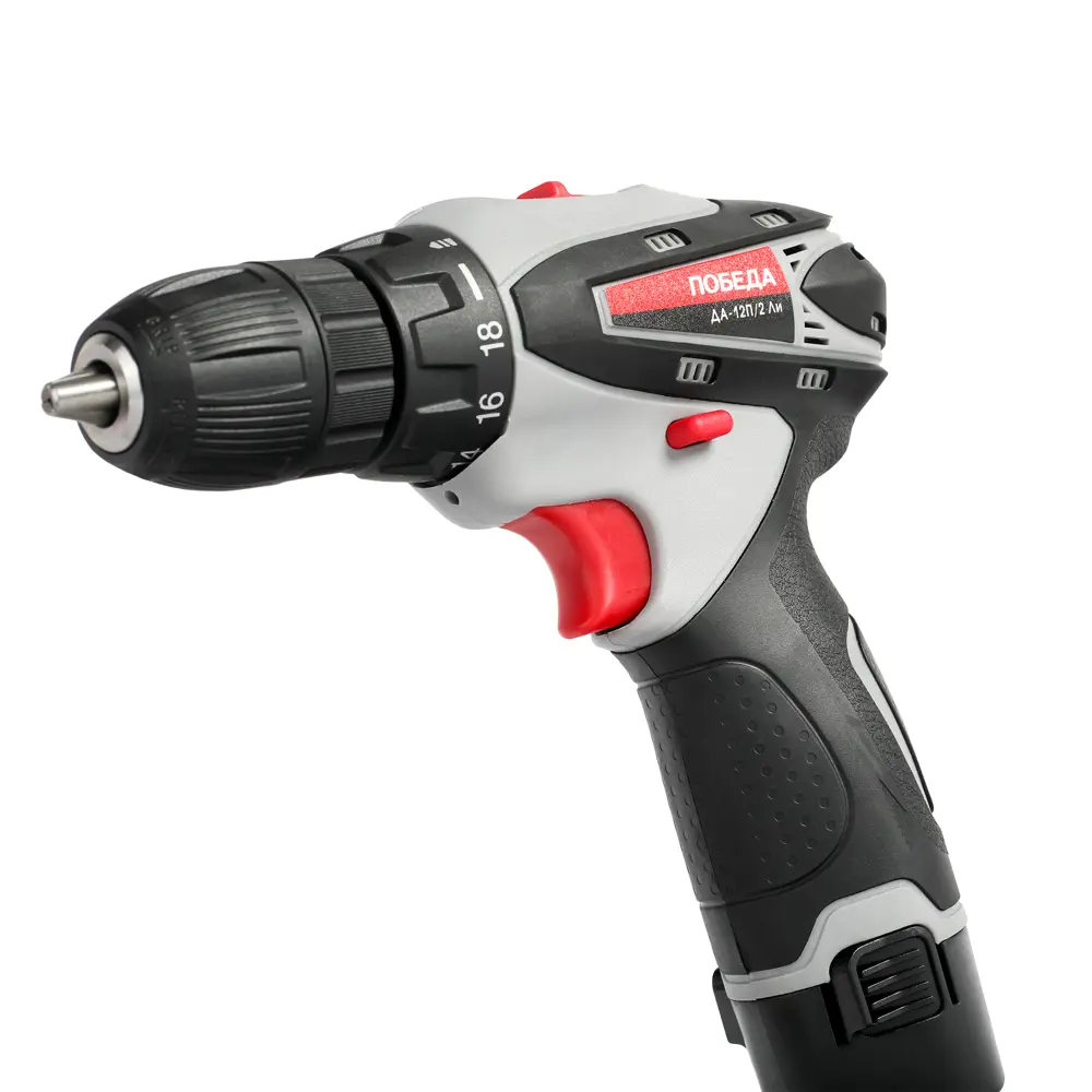 Дрель-шуруповерт аккумуляторная Победа ДА-12П/2 Ли, 12 В Li-ion 2х2 Ач STLM-2021408 - Вид №3