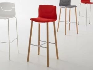 GABER Высокий табурет из ткани со спинкой Slot