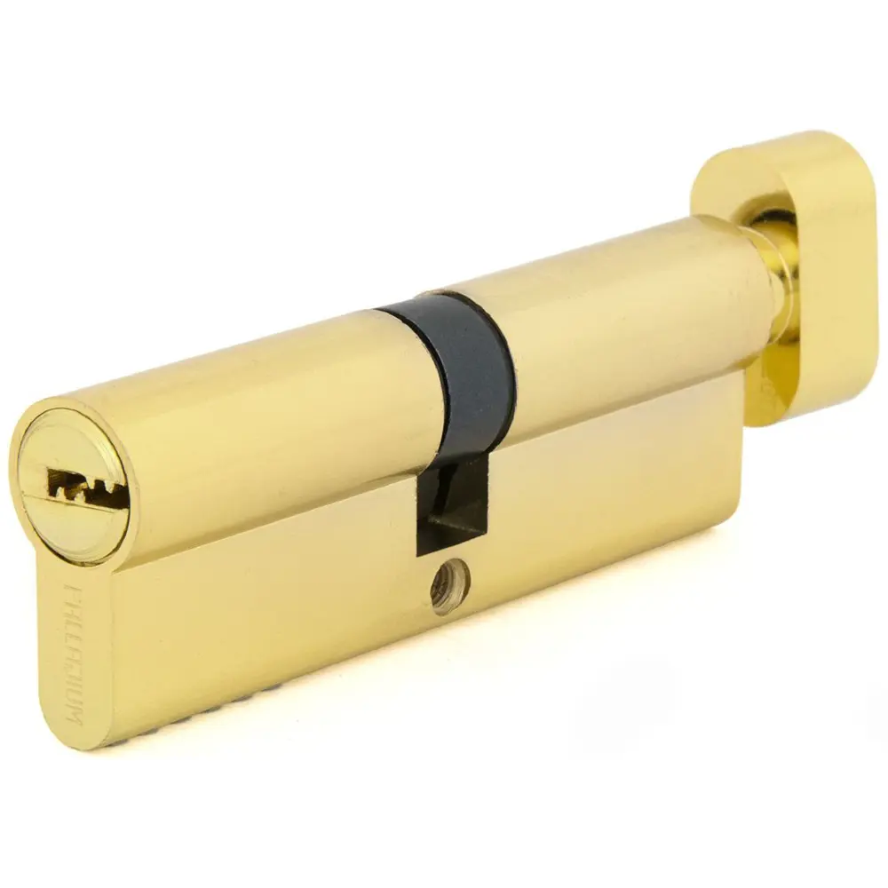 Цилиндр Palladium BK PB, 45x45, ключ/вертушка, цвет золотистый STLM-2099386