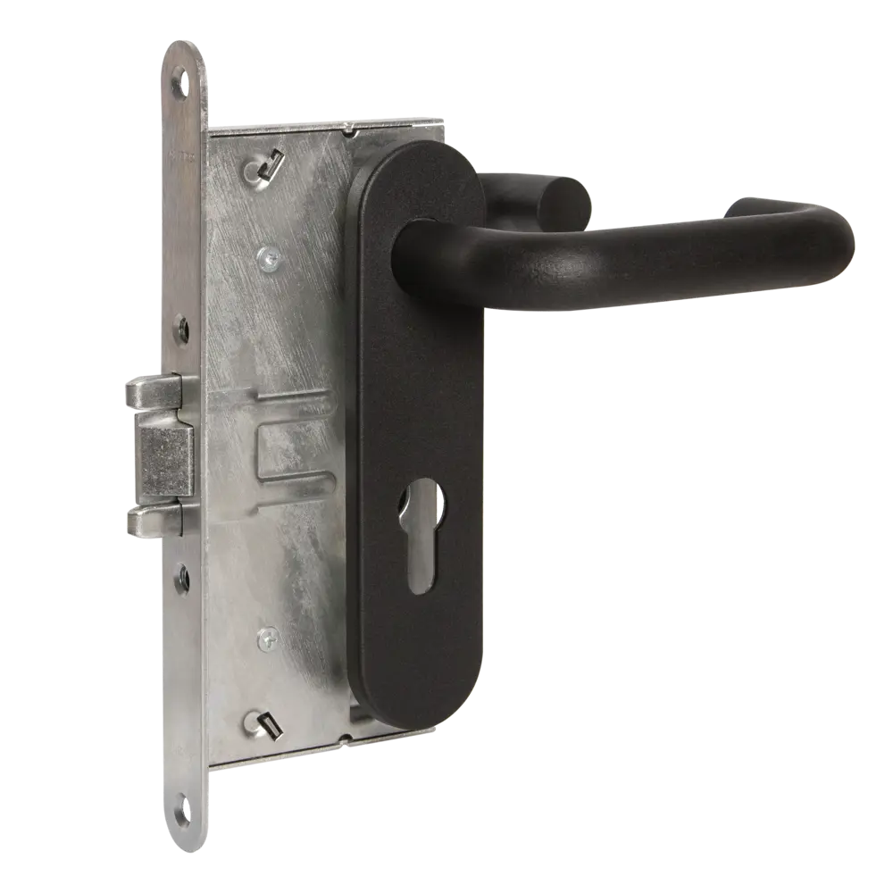 Замок врезной 772, цвет черный ЗЕНИТ STLM-2012656