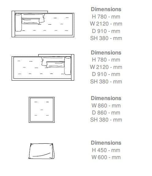 Модульный тканевый диван Ligne Roset NOMADE 2 ARCH-00066481 - Вид №3