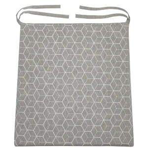 Сидушка геометрия 40x35 см цвет бежево-серый