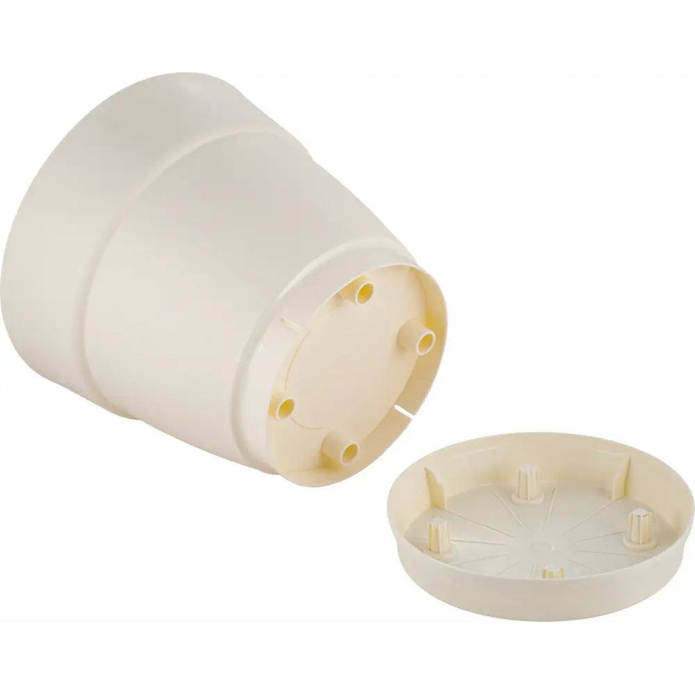 Горшок цветочный Ingreen Villa de Fiori ø20 см v4 л пластик белый STLM-2147308 - Вид №2