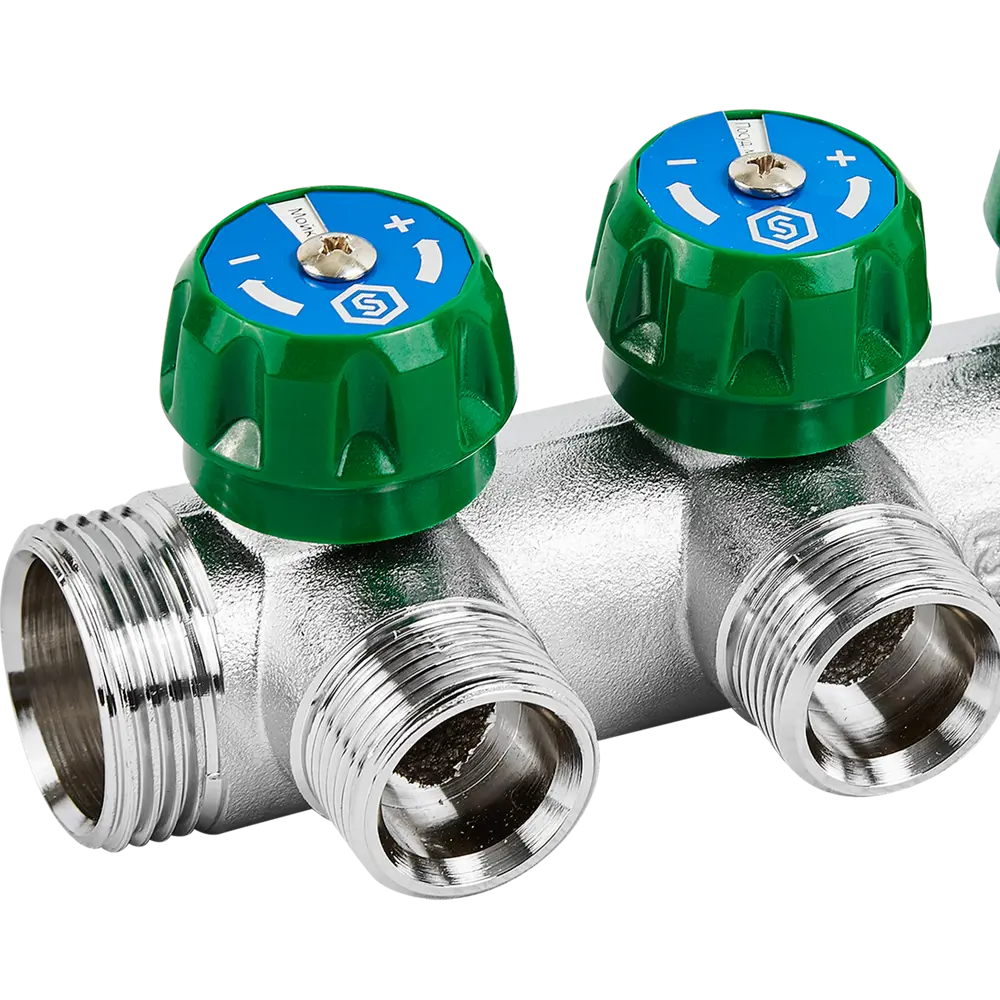 Коллектор распределительный STOUT на 3 отвода 1"x3/4" 84868369 STLM-0806280 - Вид №1