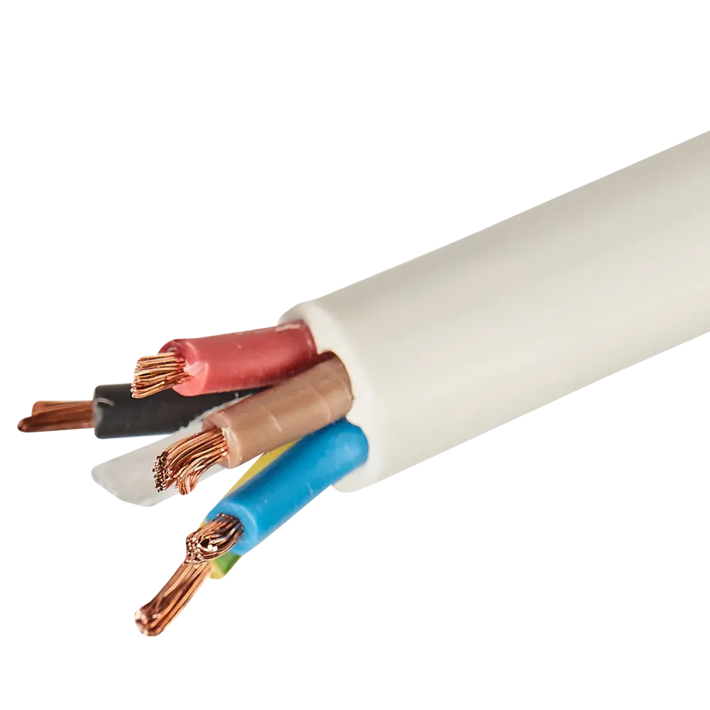 Провод Альфакабель ПВС 5х2.5 мм, на отрез, ГОСТ STLM-2202202