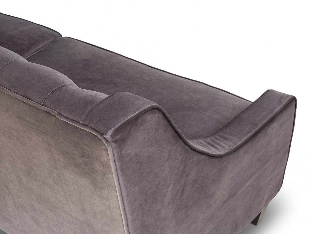 Диван Velvet прямой серый KELLY LOUNGE ДИЗАЙНЕРСКИЕ 045508 Серый  - Вид №5