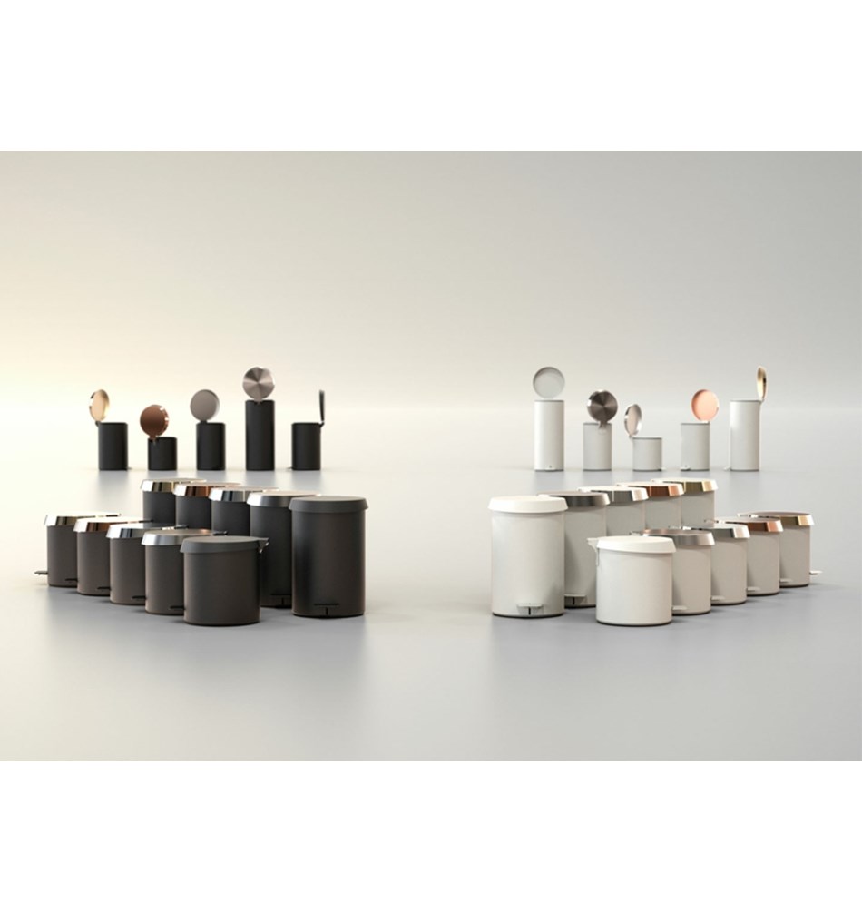 FROST Корзина для мусора 350 » белая Нержавеющая сталь Белый N3002-W  - Вид №2