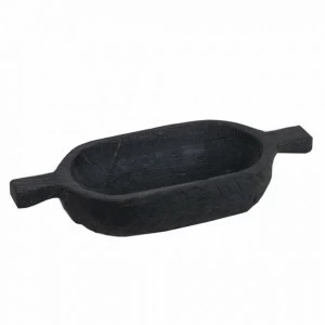 Плошка, две ручки Чёрный FUGA ECO WOOD 123646 Чёрный