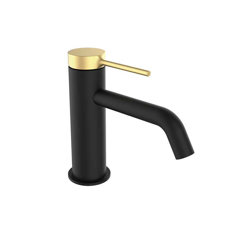 47510427 PREMIUM Черный кобель Умывальник смеситель Черное Матовое Золото GRB MIXERS 