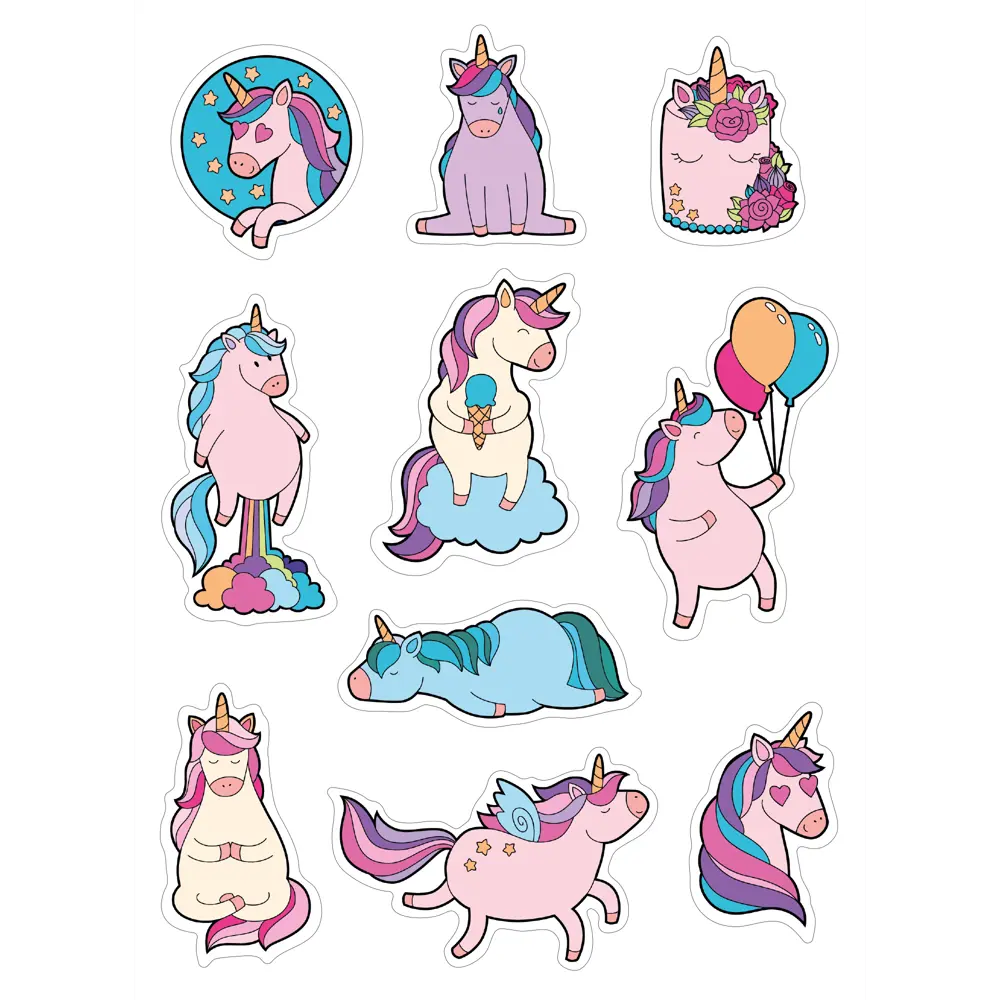 Наклейка Сказочный единорог 17x23 см Santreyd STLM-2089843