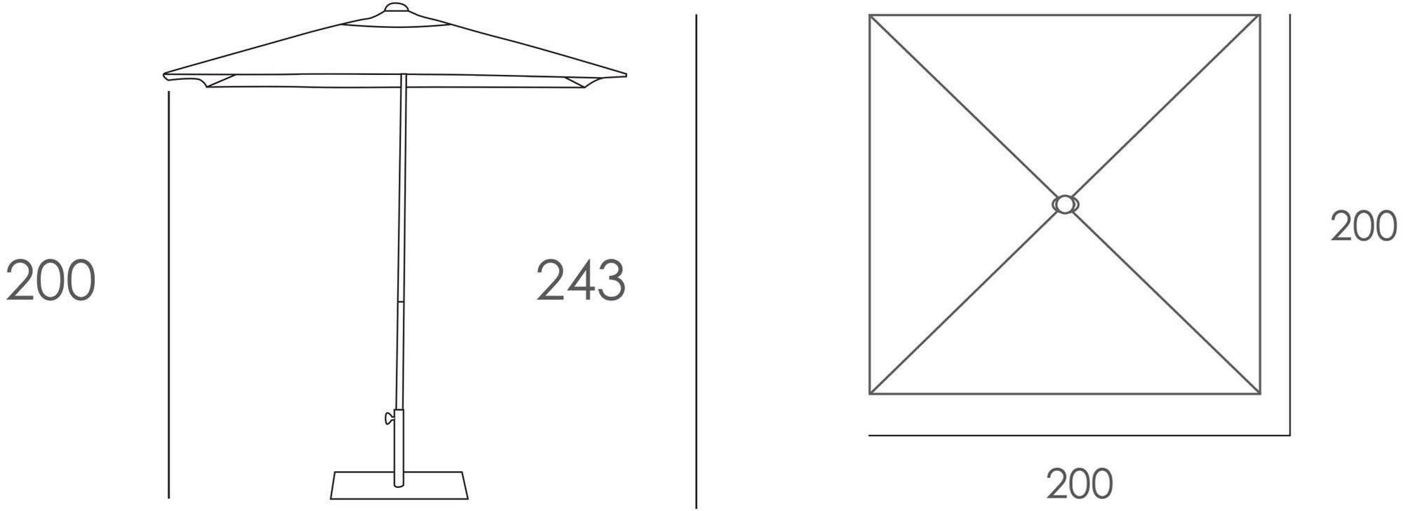 Ezpeleta Квадратный перерабатываемый зонт из нержавеющей стали и олефина  Spio10c2000320p  - Вид №3