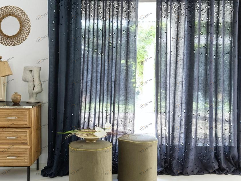 Élitis Вышитая льняная ткань для штор Amalfia sun-id-1367563