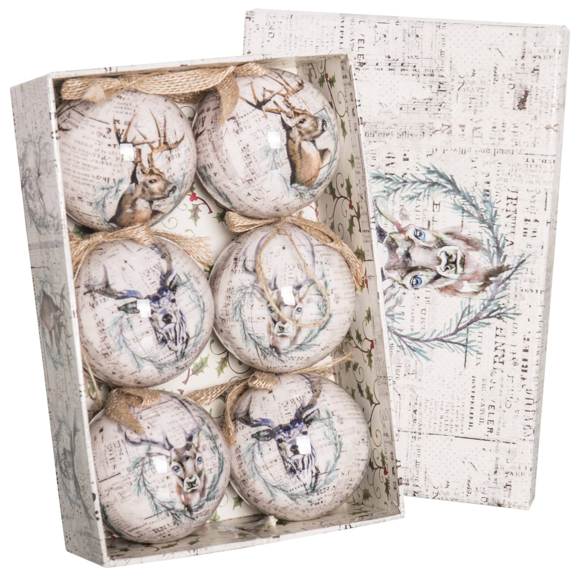 DZ-112-386 ЕЛОЧНАЯ ИГРУШКА, НАБОР 6ШТ TO4ROOMS 